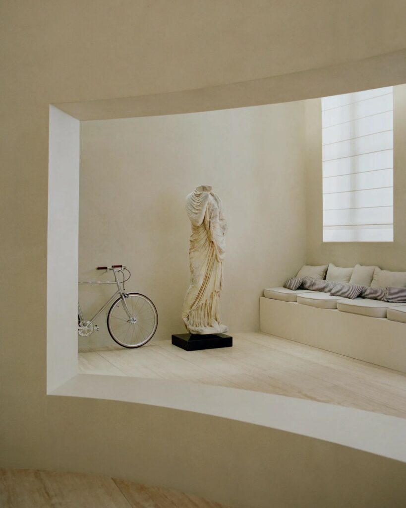 ClayLime - Luxury minimalist interior with ClayLime's Claystone at Jacquemus Headquarters, 8th arrondissement, Paris